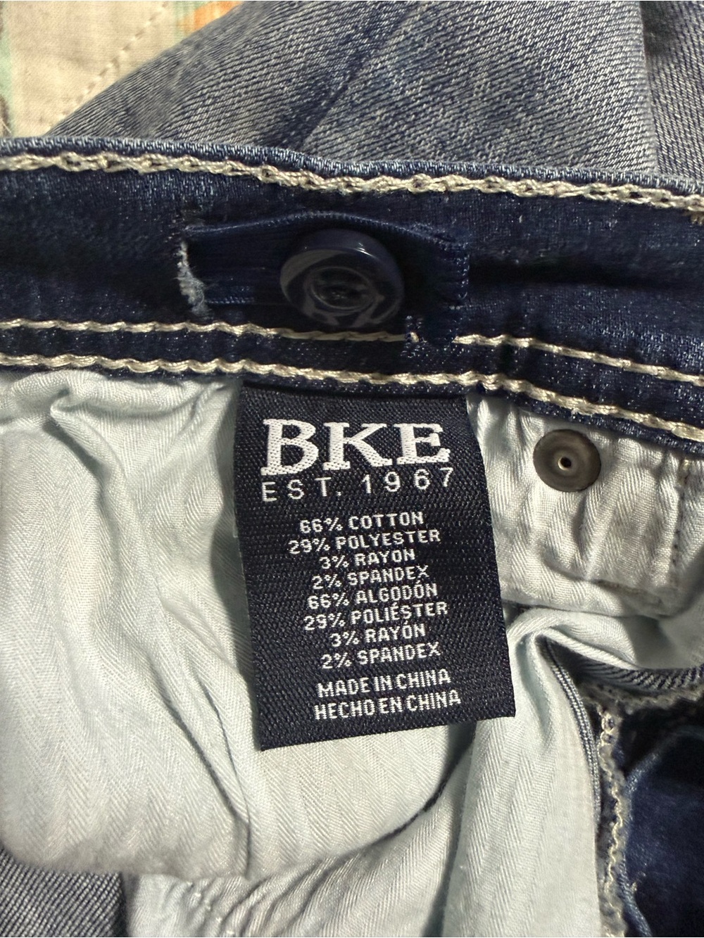 BKE Conner Straight “BOYS” Light Blue Denim Jeans - Picture 4 of 4